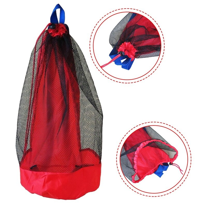 Bolsa de malla portátil para natación, bolsa de transporte para juguetes de playa, piscina, almacenamiento de malla, toalla, ropa, organizador, bolsa de natación