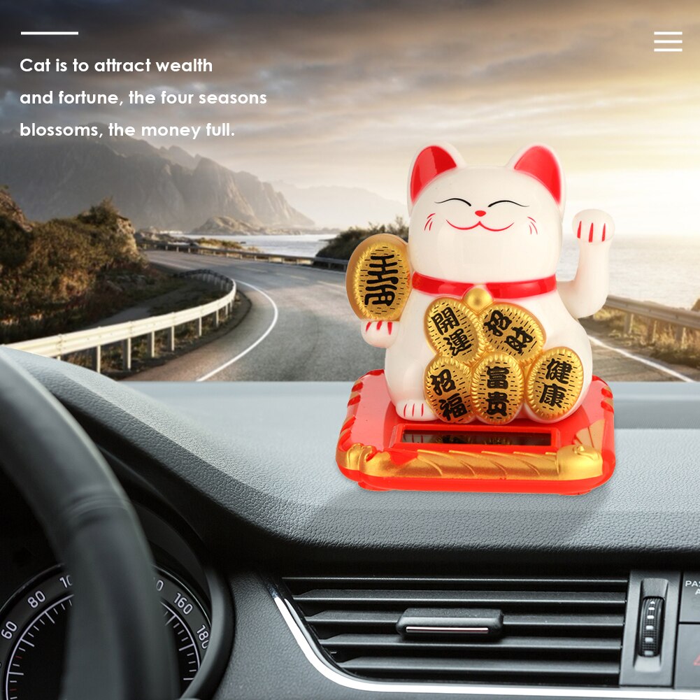Chinese Lucky Cat Rijkdom Zwaaien Schudden Hand Fortuin Welkom Kat Thuis Craft