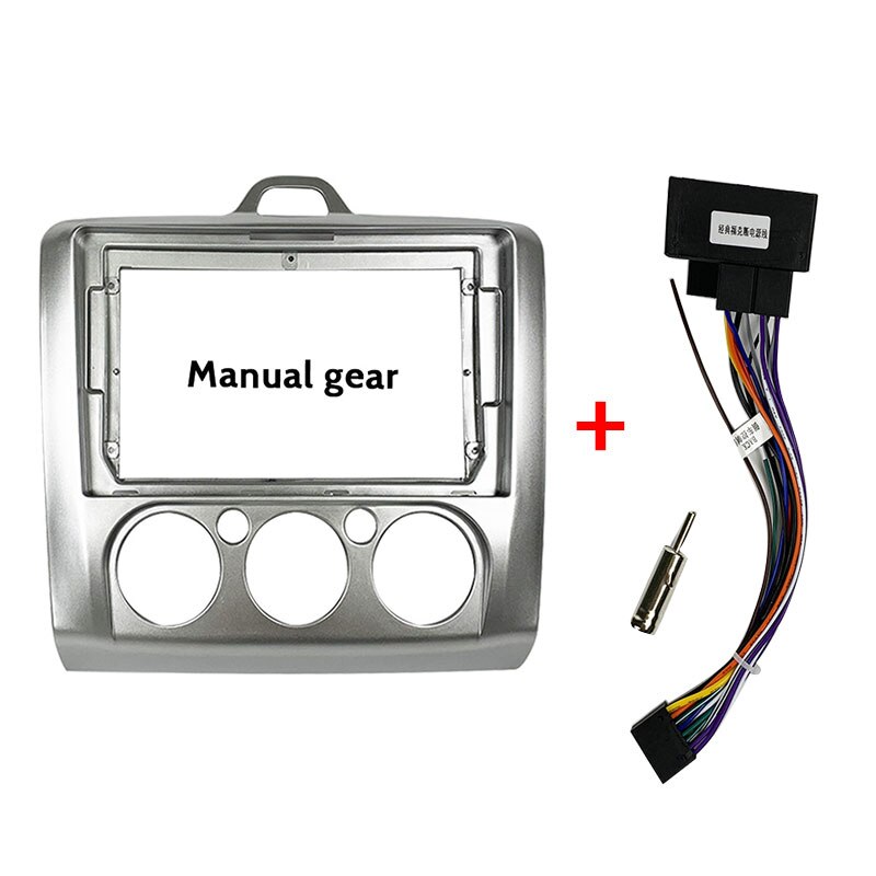 Cadre de tableau de bord pour Ford Focus 2 s-max 2005 – 11, DVD, Kit d&#39;installation, 2din: Manual-CABLE