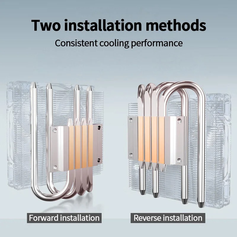 ID-COOLING ID IS-40X CPU-jäähdytin Matalaprofiilinen 4 Heatpipea Alas-painetta LGA1700/1200/115X AM5/AM4