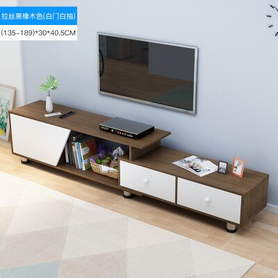 JOYLOVE Nordic TV Cabinet Coffee Table Combination Modern Minimalist Living Room Bedroom Small Floor Cabinet Chinese Simple: White And Brown