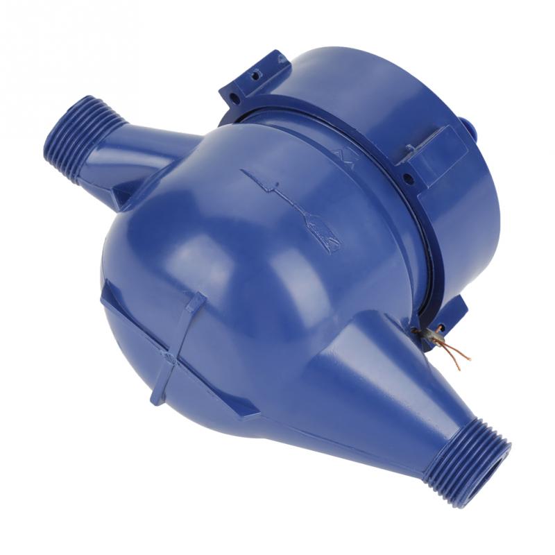 Water Meter 15mm 4.33" Cold Water meter Garden Home Plastic Cold Water Meter Single Water Flow Wet Table Measuring Tool