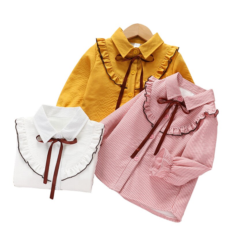Chemises pour bébés filles | Chemises à rayures, épais et chaudes, en coton velours côtelé, en velours Plus, pour l'hiver, chemises pour enfants en bas âge