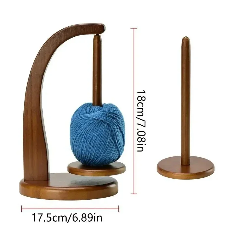 Wooden Yarn Holder Spinning Knitting Tools Beginner Crochet Accessories Stand Sewing Thread Spool Wool Ball Winder Stand Tool