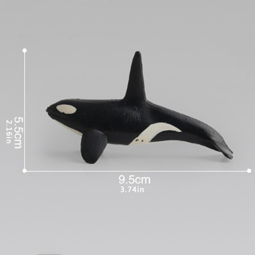 Simulation Great White Shark Whale Shark Marine Biology Model Turtle Penguin Underwater World Children'S Animal Toys: Killer Whale