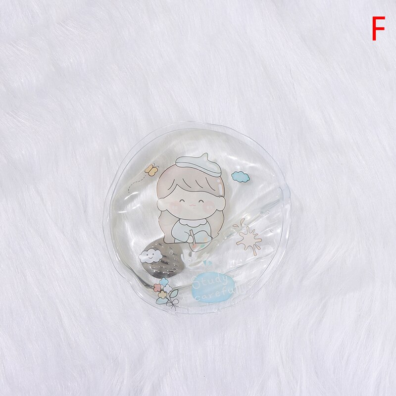 1PC Mini Winter Reusable Gel Hand Warmer Cute Funny Word Print Instant Heating Pack Warmer: F