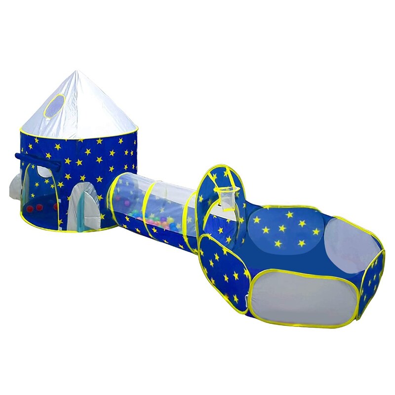 Childrens Pool Tent Bal Pit Speelhuis Crawl Tunnel Outer Space Kids Play Tent Voor Kinderen Indoor Outdoor Speelhuis: Default Title