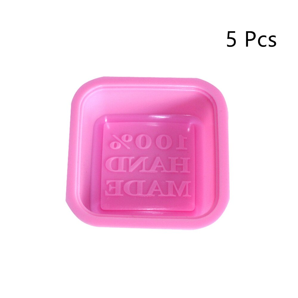 1/2/5pcs Multifunctional Soap Molds For Soap Making Silicone Soap Mold Circle Cupcake Baking Pan Molds Making Supplies: pink 5pcs