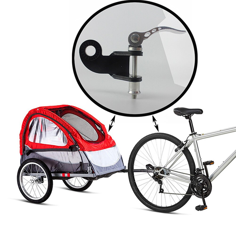 1 sæt cykeltrailertilslutning kraftig universal nyttig cykeltrailer adapter til foldbar cykel landevejscykel  a30