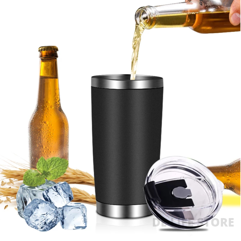 20oz Thermal Cups for Cold Beer Leakproof Thermal mug Stainless Steel Water Bottle Keep Water Coffee Drinkware