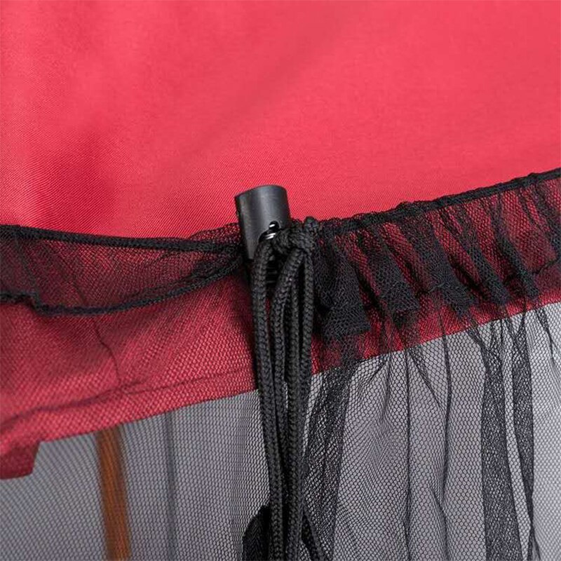 300 x 300 x 230cm udendørs myggenet paraply hjemmeseng romersk paraply mesh net myg insektnet dobbelt dør paraply telt