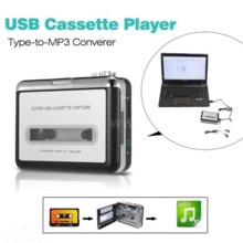 USB reproductor de Cassette cinta a MP3 convertidor adaptador de captura de reproductor de Audio cinta estéreo USB grabadora de Cassette y reproductor