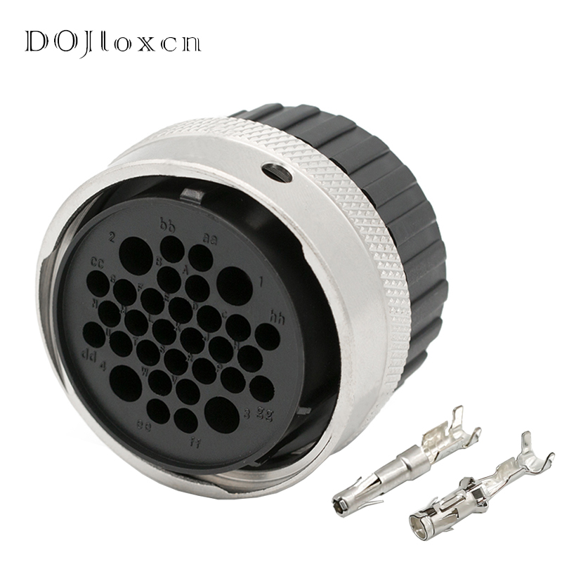 1 Set 31 32 48 Hole ITT Aviation Wiring Socket Waterproof Male Female Connector Plug Plastic Shell 192900-0425 192900-0475: 32p female