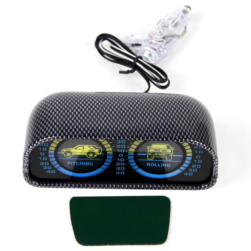 Hypersonic Car Auto Compass Balance Meter Slope Indicator Land Meter With LED Light For Off-Road Vehicle SUV Car Accessories