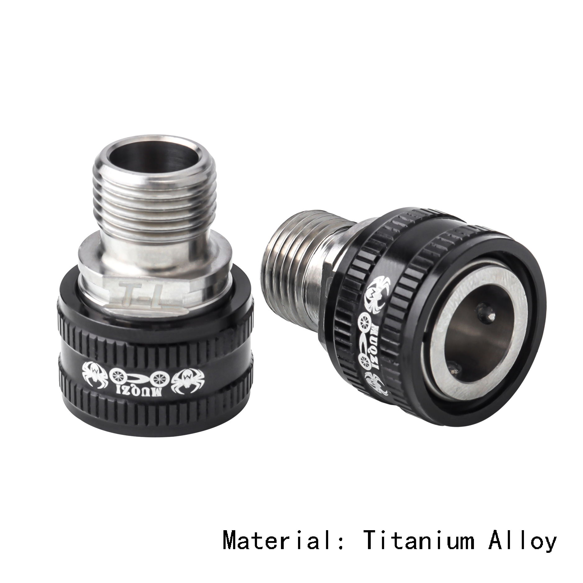 Fahrrad Pedal Verlängerung Teile Mountainbike Pedal Verlängerung Titan/Edelstahl Kurbel Verlängerung Schnell Kupplung Zubehör: Titan-Splitter
