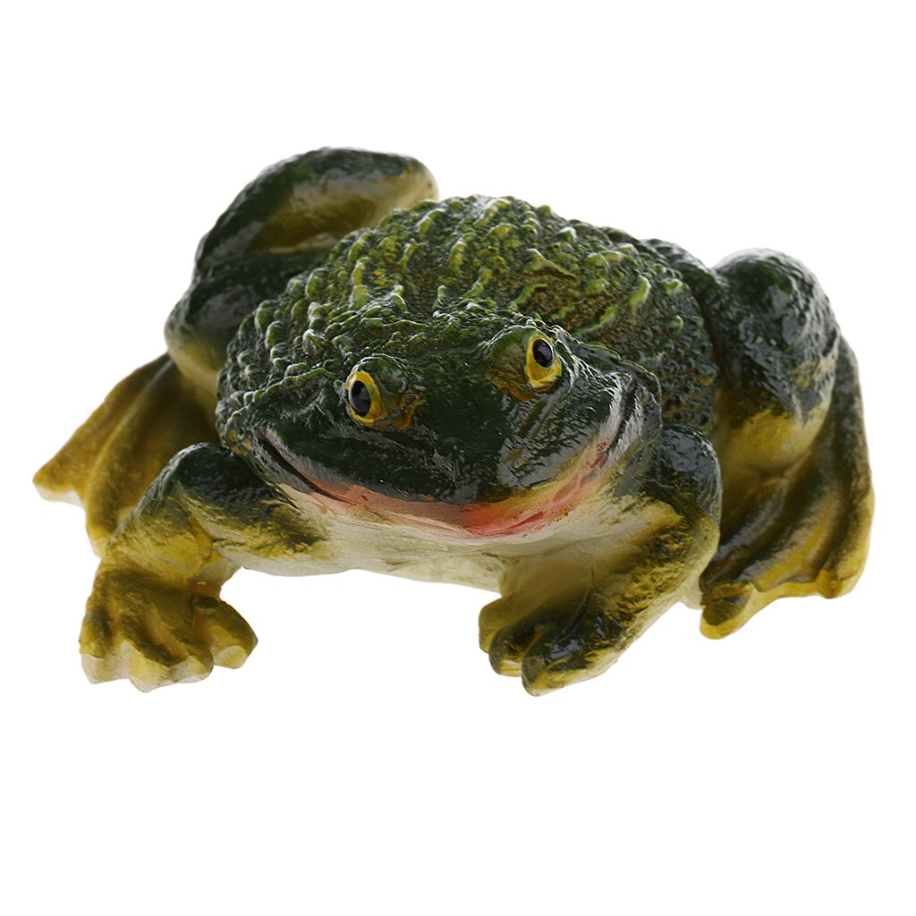 Green Miniature Frog Figure Model for Home Garden Outdoor Scenery Decoration