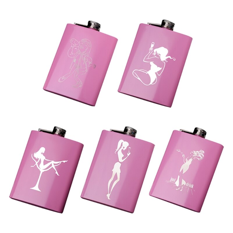 2022 Portable Travel Whiskey Flasks Alcohol Bottles Liquor Bottles for Women Friend