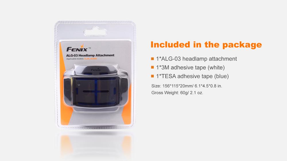 Fenix ALG-03 headlamp attachment for HL55 and HL60R fixation to outdoor or industrial work helmets