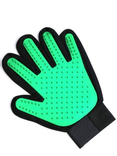 Chien Toilettage Gants En Silicone Chat Peigne Brosse Gants Animaux Bain Nettoyage Rejet Produits Capillaires Peigne: left hand / green