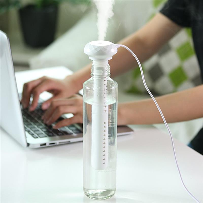 Mini umidificatore ad ultrasuoni USB lampada a LED USB diffusore di olio essenziale purificatore per auto Aroma anione nebulizzatore con luce romantica
