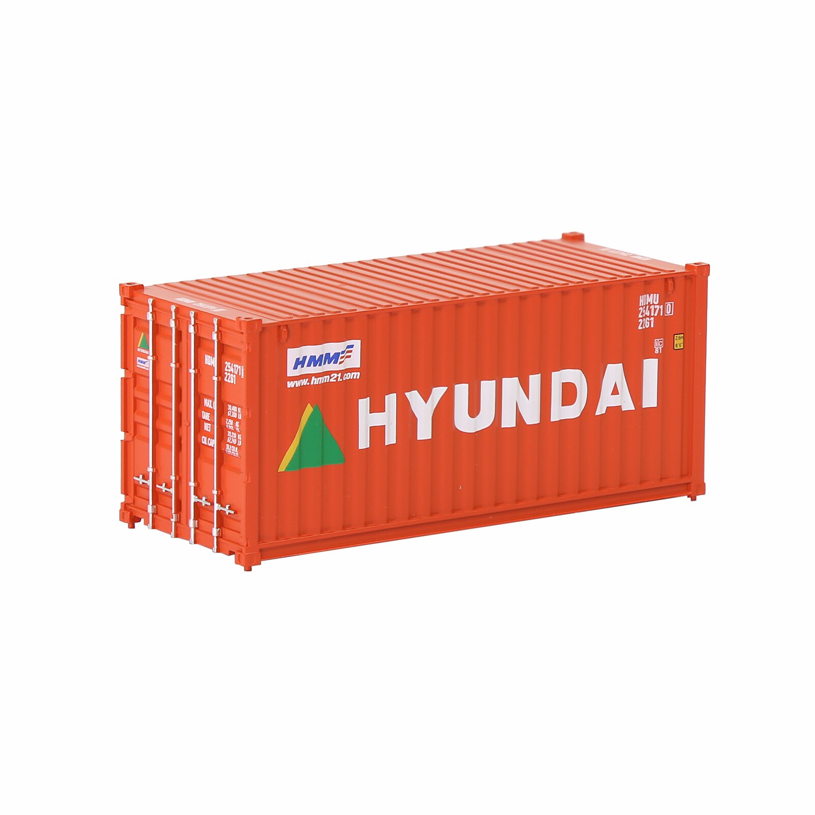 1pc ho Skala 20ft Container Modell Eisenbahn Zubehör 1:87 20 Fuß Container C8726: HYUNDAI