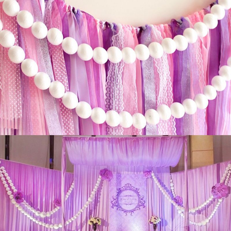Bola de espuma de poliestireno para decoración de bodas y Navidad, suministros para fiestas, DIY, modelado de poliestireno, 1 unidad, 100 Uds.
