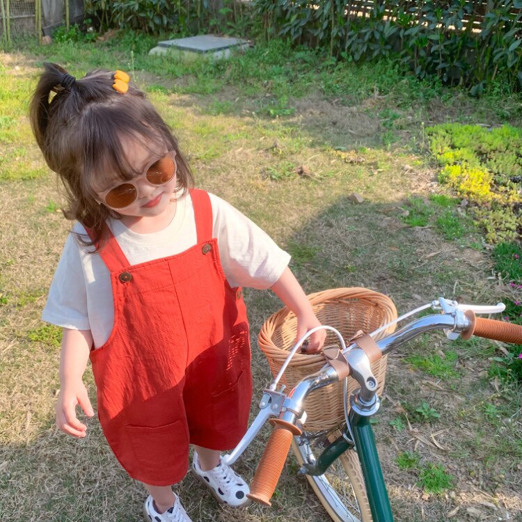 2 3 4 5 6 7 jaar baby overall zomer kinder jarretelles korte broek peuter meisje casual bandjes korte broek overalls 2-7y
