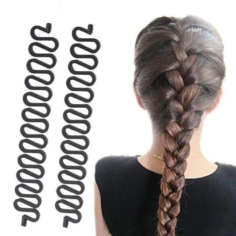 Zha tou accesorios para el cabello, herramientas para el cabello, banda para el cabello, modelador, Flexible y esponjoso, trenza de espina de pescado, producto útil para el cabello femenino: Centipede Braid Classic Style Two