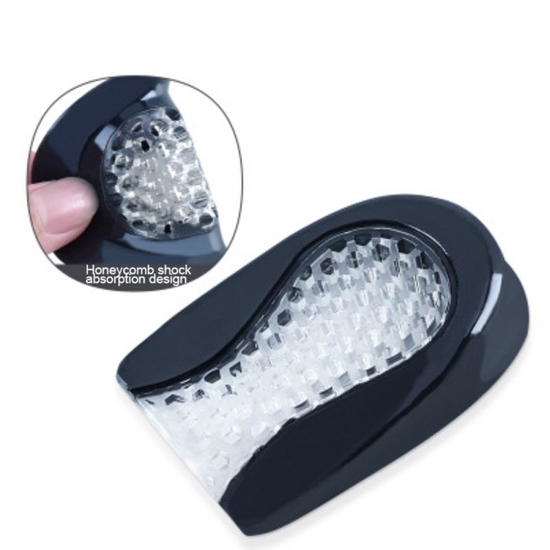 1 paar Atmungsaktive Dämpfung Elastische Schmerzen Relief Schuh Kissen Halbe Plantar Einsätze Einlegesohlen Waben Hohl Ferse Pads ZW