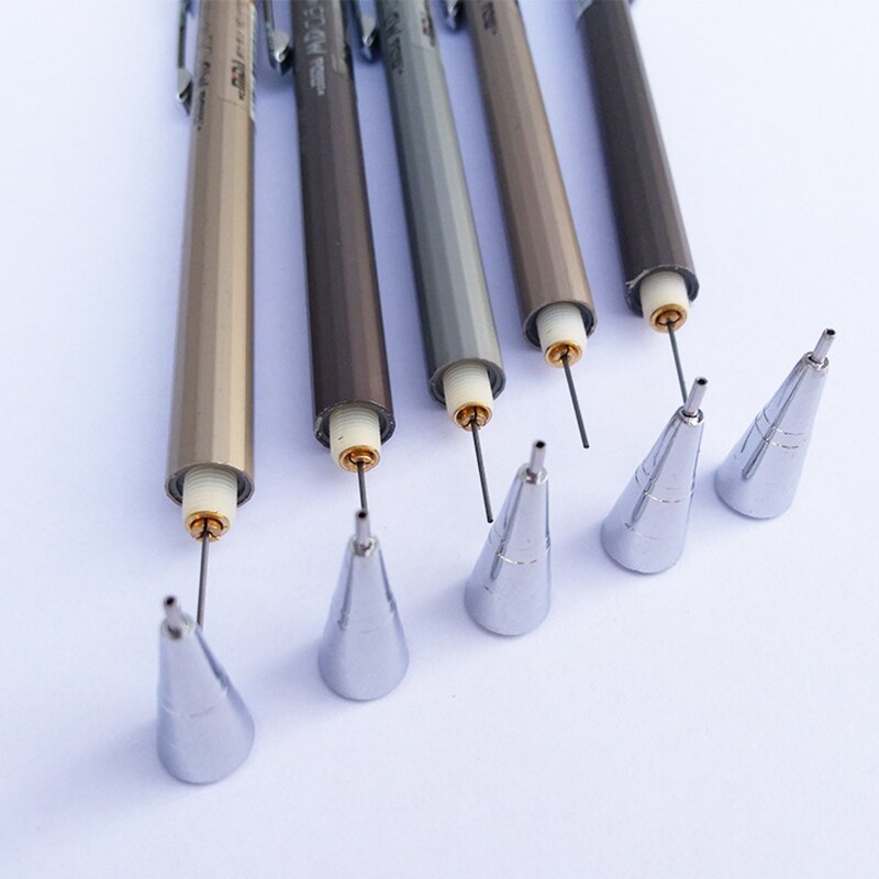 1 piece Mechanical Pencil Metal Rod Automatic Pencil 0.5mm/0.7mm Activity Pencil