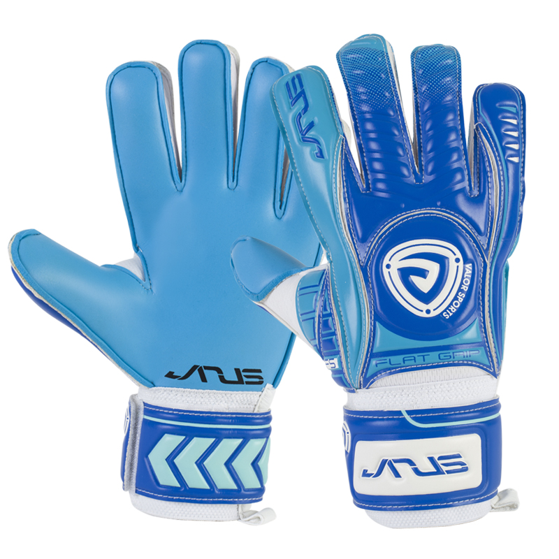 JANUS Soccer Goalkeeper Gloves With Finger Protection Thickened 4mm Latex Football Goalie Gloves Goal keeper Gloves