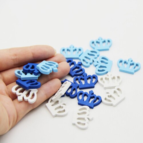 50Pcs Ocean Series Wooden Buttons Mixed Fish Boat Anchor Buttons Scrapbooking DIY Crafts Sewing Handmade Fabric Accessories: Crown