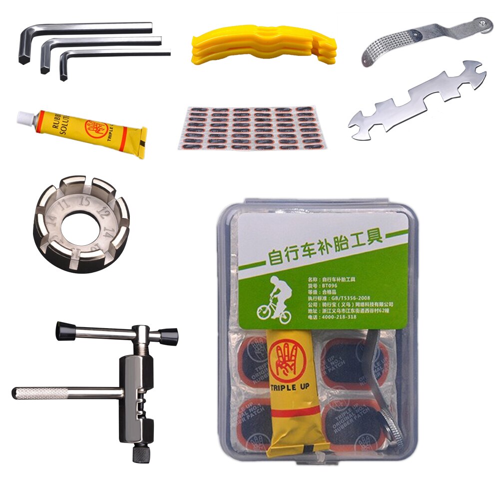 Bicycle Tire Repair Tools Kits Tire Repair Tools for Motor Bike Cycling Car Mountain Bike: Green