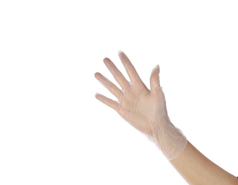 Guantes desechables de plástico para alimentos blancos y 20 piezas, guantes desechables para restaurante, cocina, guantes ecológicos para alimentos, guantes para frutas y verduras