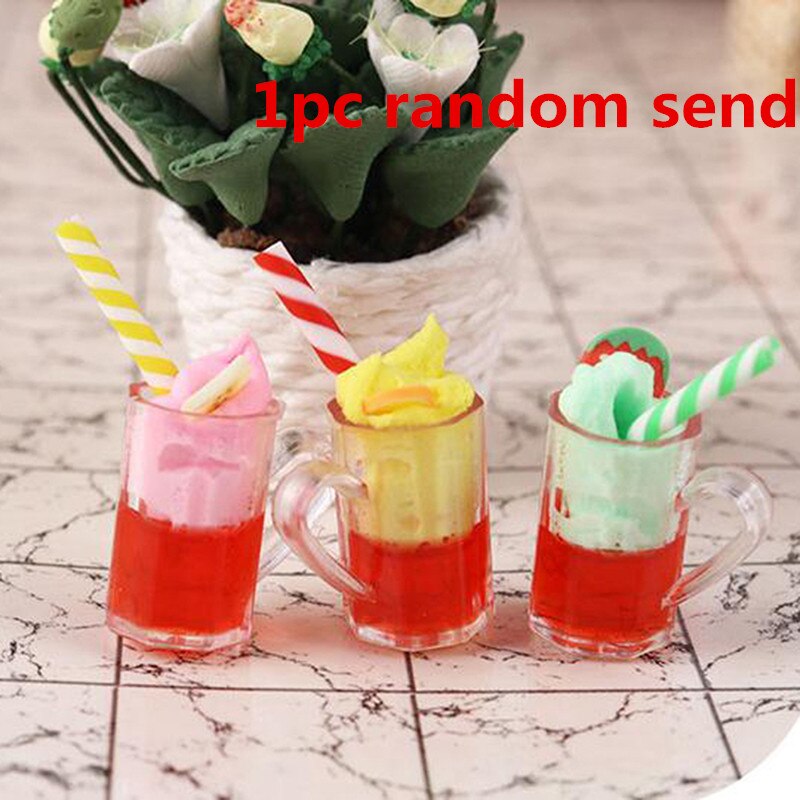 1-5pcs Mini Dollhouse Miniature Pretend Toy Mini Soft Ice Cream Cups Spoon Bar Ice-lolly Simulation Food For Dolls Accessories: 19