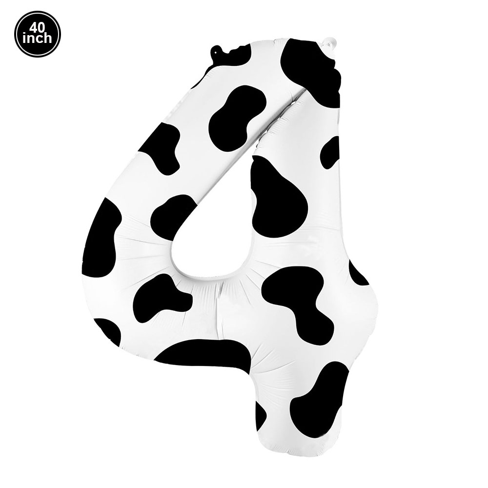Cow Happy Birthday Cake Decoration Cow Cake Topper for Farm Cow Birthday Party Decoration Supplies: Clear