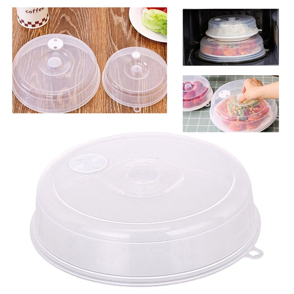 Magnetron Plaat Deksel Met Stoom Openingen Vers Houden Kom Cover Stapelbaar Magnetron Splatter Cover Afdichting Disk Cover