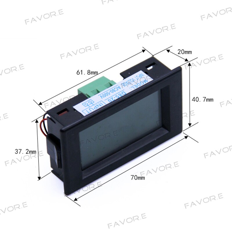 D85 AC Panel Meter lcd-scherm blauwe achtergrondverlichting Digitale Voltage meter tester Voltmeter bereik AC 80-500 V