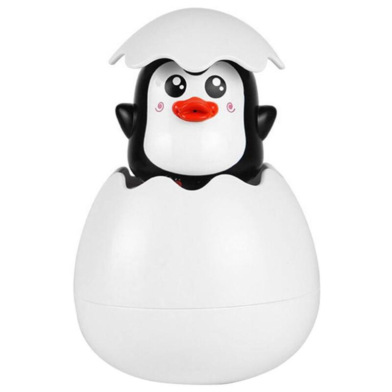 Baby badleksak barn söt pingvin ägg vattenspray sprinkler badrum sprinkler dusch simvatten leksaker: Default Title