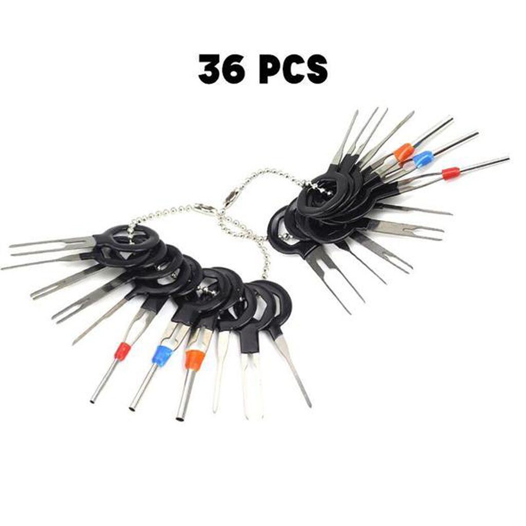 Terminal Auswerfer Bausatz Auto stecker Terminal entfernung werkzeug Nadel auswerfer drücken-Stift werkzeug kabelbaum Nadel Pflücker Auto Reparatur Werkzeug #93: C