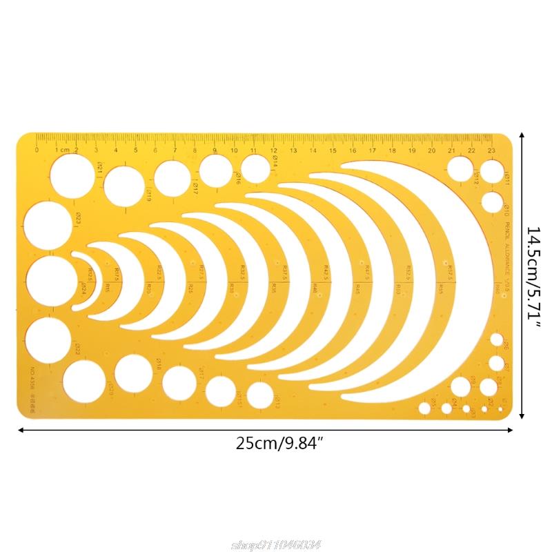 K Resin Drawings Template Ruler For Physical Chemical Instrument Measuring Tool Jy23 21: 5AC1100494