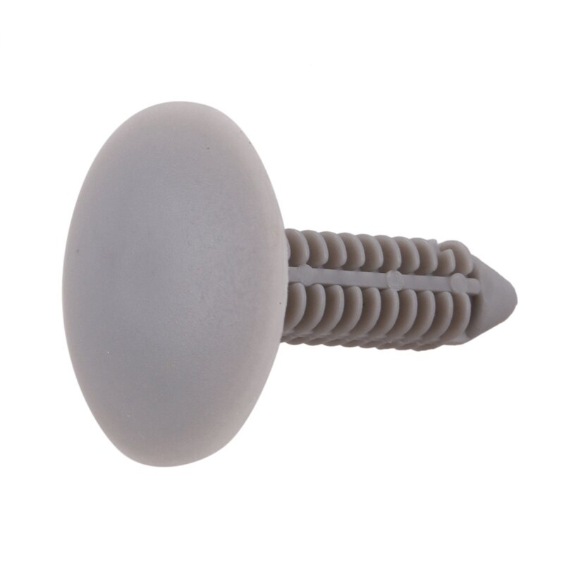 50 Pcs Gray Plastic Rivet Clips 8mm x 25mm x 31mm
