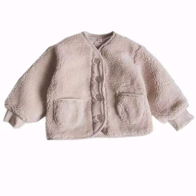 Autumn And Winter Children Boys Girls Jacket Korean Loose Lamb Fleece Thickened Coat BC821