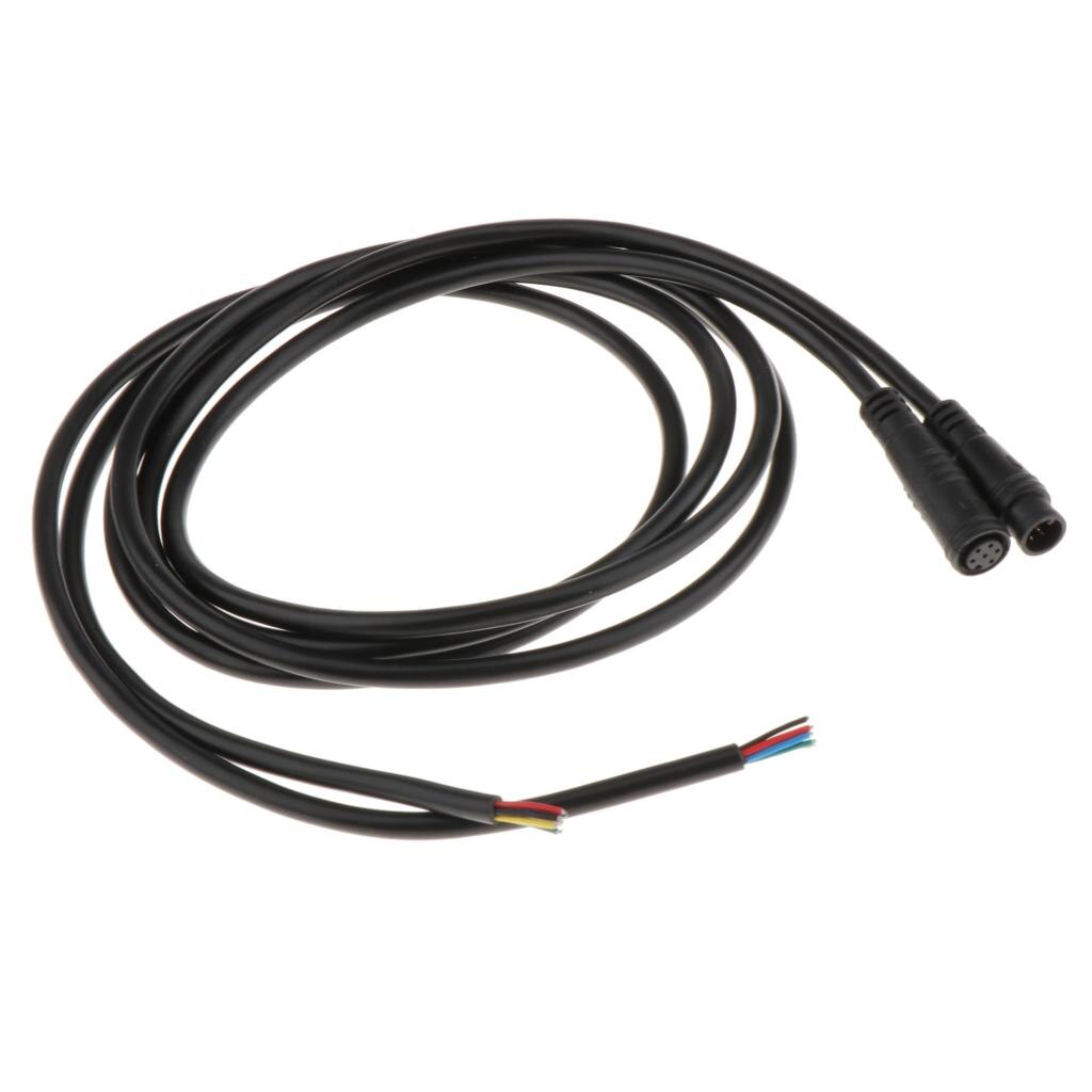 Electric Bike Sensor Extension Cable 2/3/5/6 Pin Ebike Male to Female Cable Wire 90-95cm Expand Gear Sensor Thumb Throttle Cable