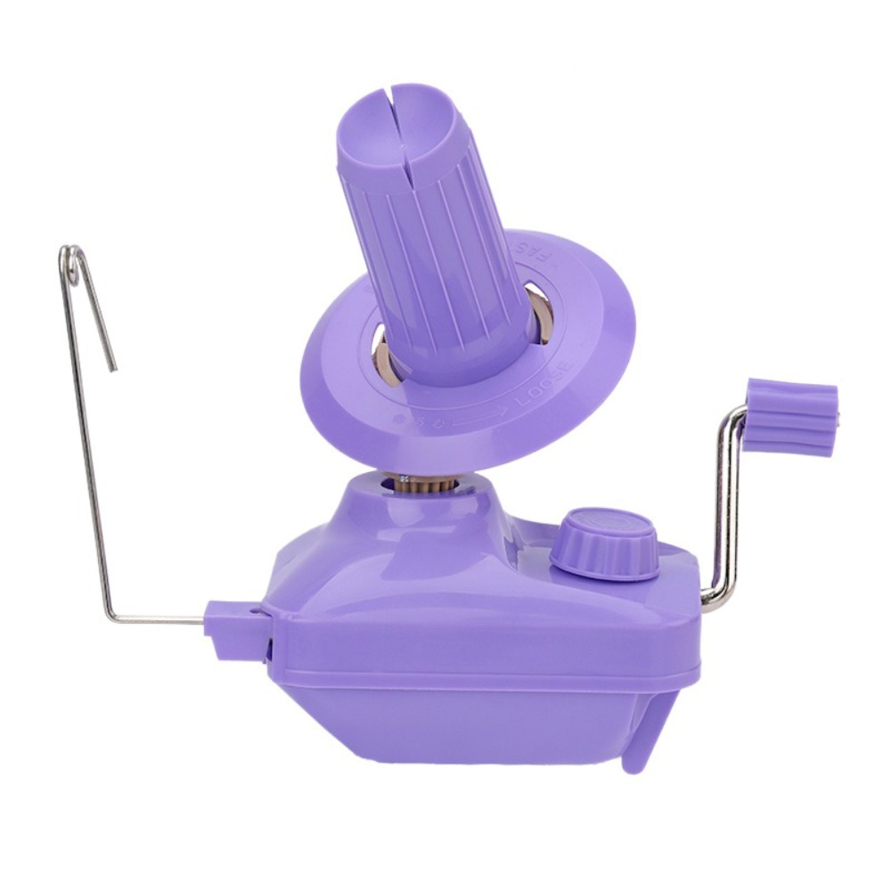 Kabelhaspel Handbediende handmatige wollen balhaspel Swift DIY Handheld Winder Machine Plastic draagbare garenhaspel Kronkelende: Licht Geel