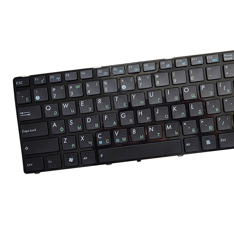Russian keyboard FOR ASUS X53 X54H k53 A53 N53 N60 N61 N71 N73S N73J P52F P53S X53S A52J X55V X54HR X54C RU With black border