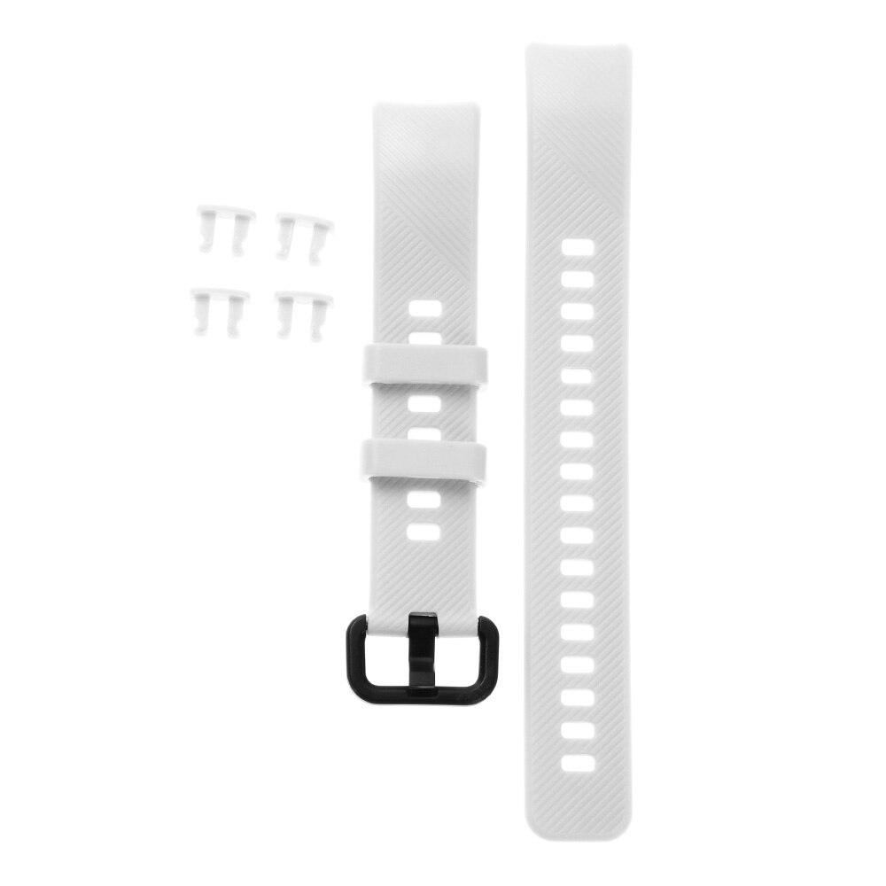 Bracelet intelligent en Silicone pour Huawei Honor Band 5 4 Bracelet souple de remplacement classique chaude de: white