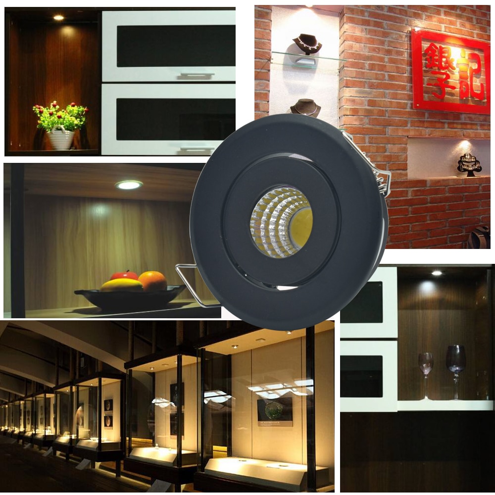 Cob plafondlamp met Drivers AC85-265V Showcase Jewery Kast Verlichting led cob spot lingt led cob plafond 10 stks/partij