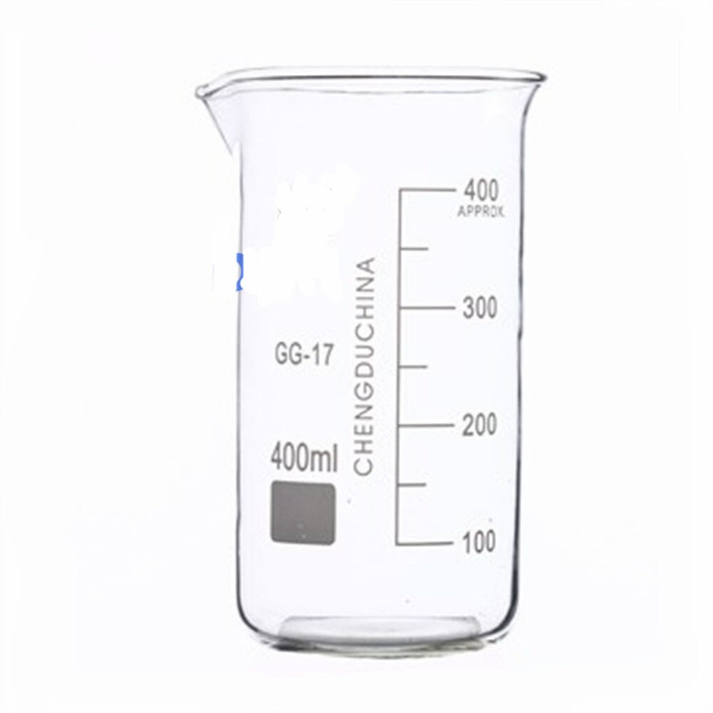400ml glas bägare hög form kemiska lab glas