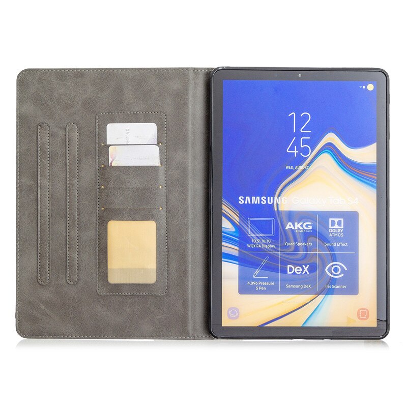 Hoesje voor samsung galaxy tab  s4 10.5 inch sm -t835 sm-t830 t830 luxe leren flip stand cover tab  s4 10.5 inch tablethoes